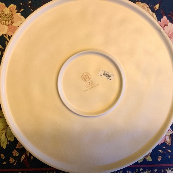 Anthropologie Turkuaz Kitchen Posy Pie Plate - Picture 2 of 2